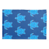 Housse D'oreillers Motif de la tortue bleue  (Dos)