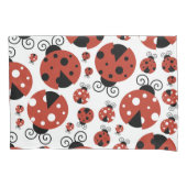 Housse D'oreillers Motif De Ladybugs, Mignons Ladybugs, Red Ladybugs (devant)