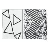 Housse D'oreillers Motif de lignes triangle Pyramide d'art Abstrait (devant)