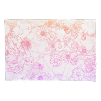 Housse D'oreillers Motif de marguerite rose tendre