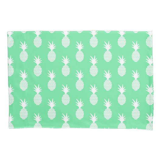Housse D'oreillers Motif de menthe d'ananas (devant-gauche)