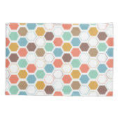 Housse D'oreillers Motif de module de ruche d'abeille (Dos-gauche)