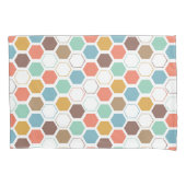 Housse D'oreillers Motif de module de ruche d'abeille (devant-gauche)