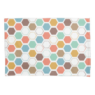 Housse D'oreillers Motif de module de ruche d'abeille