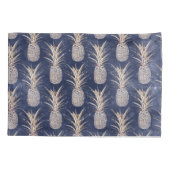 Housse D'oreillers Motif de nébuleuse aux ananas dorés (Dos)