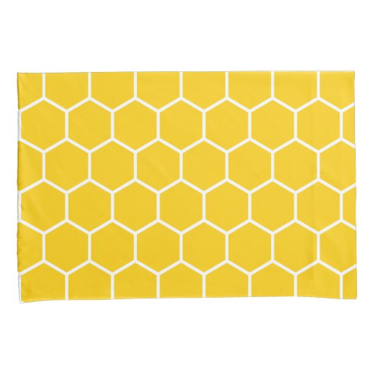Housse D'oreillers Motif de nid d'abeille (devant-Droit)