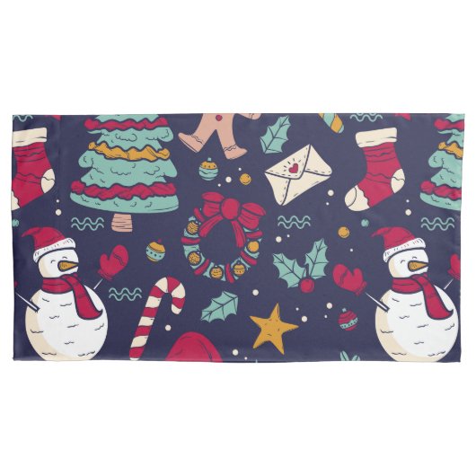 Housse D'oreillers Motif de Noël (devant)