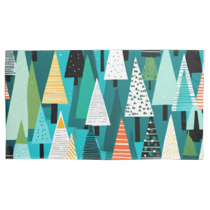 Housse D'oreillers Motif de Noël coloré moderne