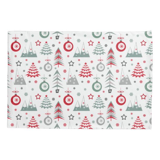 Housse D'oreillers Motif de Noël d'hiver. Coque coussin (Dos)
