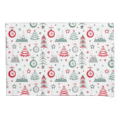 Housse D'oreillers Motif de Noël d'hiver. Coque coussin (devant)