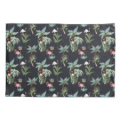 Housse D'oreillers Motif de paume d'aquarelle (Dos-gauche)