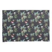 Housse D'oreillers Motif de paume d'aquarelle (devant-Droit)