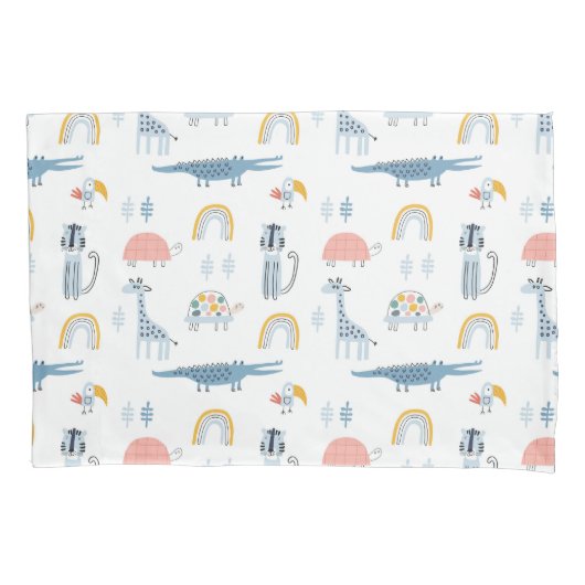 Housse D'oreillers Motif de plaisir animal Doodle (devant)