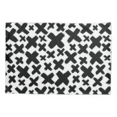 Housse D'oreillers Motif de projection de peinture noire (Dos-gauche)