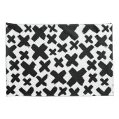 Housse D'oreillers Motif de projection de peinture noire (Dos-Droit)