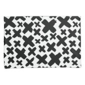 Housse D'oreillers Motif de projection de peinture noire (devant-Droit)