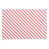 Housse D'oreillers Motif de rayures de sucre de canne de Noël (devant-Droit)