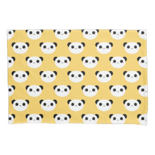 Housse D'oreillers Motif de rougissement mignon de visage de panda de