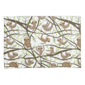 Housse D'oreillers Motif de sourire de paresse (devant-Droit)