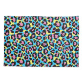Housse D'oreillers Motif de Spots Neon Leopard (Dos-gauche)