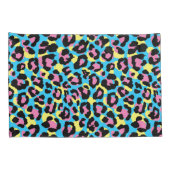 Housse D'oreillers Motif de Spots Neon Leopard (Dos-Droit)