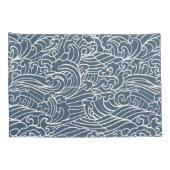 Housse D'oreillers Motif de style Wave japonais (Dos-Droit)