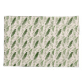 Housse D'oreillers Motif de surface de répétition des fougères vertes (Dos)