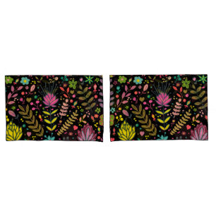 Housse D'oreillers Motif de surface Florale - Papier peint Fleurs Des