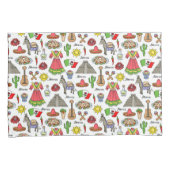 Housse D'oreillers Motif de symboles du Mexique | (devant-Droit)