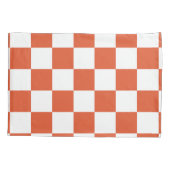 Housse D'oreillers Motif de tableau de bord orange et blanc (Dos)