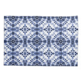 Housse D'oreillers Motif de teinture bleu foncé (Dos-gauche)