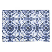 Housse D'oreillers Motif de teinture bleu foncé (devant-Droit)