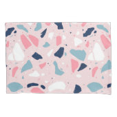 Housse D'oreillers Motif de Terrazzo rose (devant)