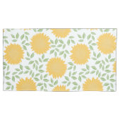 Housse D'oreillers Motif de tournesol rustique (devant)