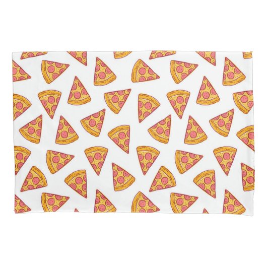 Housse D'oreillers Motif de tranche Pizza Fun (devant-gauche)