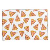 Housse D'oreillers Motif de tranche Pizza Fun (devant-Droit)