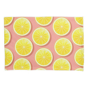 Housse D'oreillers Motif de tranches de citron d'été