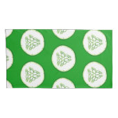 Housse D'oreillers Motif de tranches de concombre (Dos-Droit)