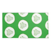 Housse D'oreillers Motif de tranches de concombre (Dos-gauche)