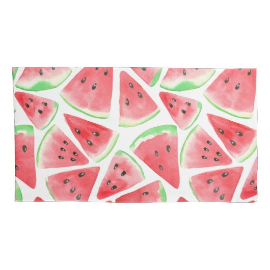 Housse D'oreillers Motif de tranches de pastèque (Dos-Droit)