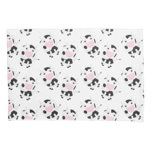 Housse D'oreillers Motif de vache coute (devant)