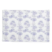 Housse D'oreillers Motif de vagues et de bateaux d'aquarelle (Dos-gauche)