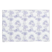 Housse D'oreillers Motif de vagues et de bateaux d'aquarelle (devant-Droit)