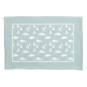 Housse D'oreillers Motif de voilier Mint Green (devant)