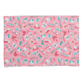Housse D'oreillers Motif dentaire rose (devant-Droit)