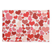 Housse D'oreillers Motif Des Coeurs, Coeurs Rouges, Amour (Dos)