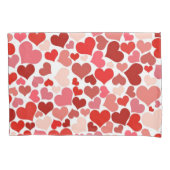 Housse D'oreillers Motif Des Coeurs, Coeurs Rouges, Amour (devant)