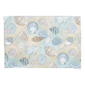 Housse D'oreillers Motif des coquillages côtiers (devant)