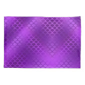 Housse D'oreillers Motif des échelles de sirène violet initiales pers (Dos)