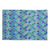 Housse D'oreillers Motif des nuances de gris bleu (Dos-gauche)